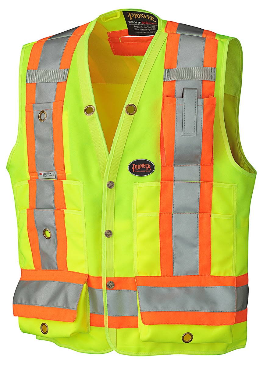 Pioneer Hi-Viz Surveyor’s Safety Vest – Hi-Viz Yellow/Green
