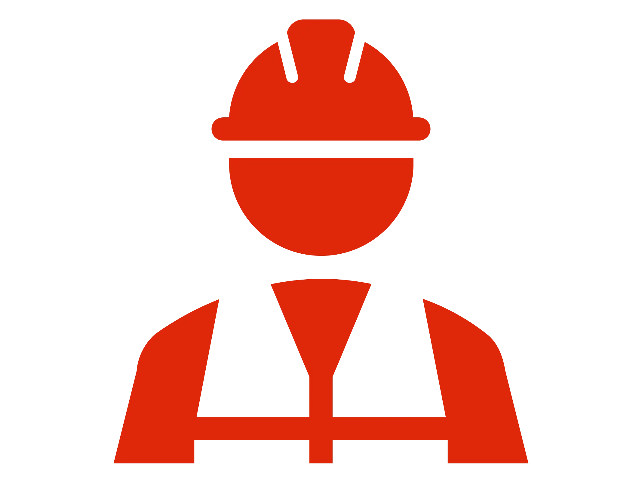 Icon of miner with helmet